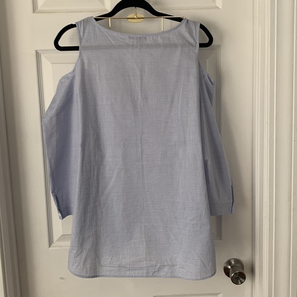 NYDJ Cold Shoulder Blouse Size M #057 - Picture 5 of 6